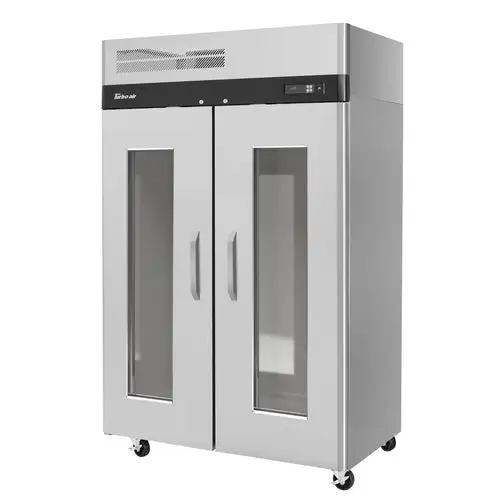Turbo Air M3R47-2-G-N 51 3/4" Two Section Reach In Refrigerator, (2) Left/Right Hinge Glass Doors, 115v