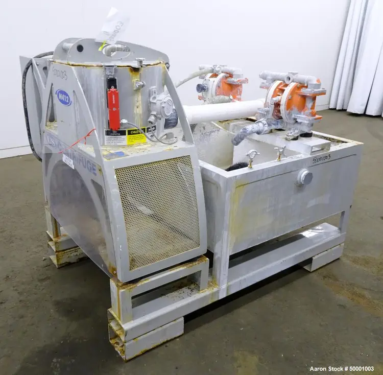 Used US CENTRIFUGE M412 Basket Bottom Dump Centrifuges Illinois US | Aaron Equipment #85587