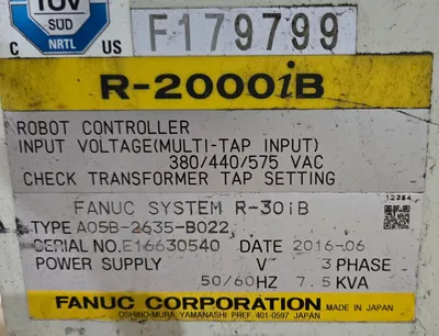 Used 2016 FANUC R-2000IB/210F + R30IB Robots Michigan US | iGAM Industrial Marketplace #1143906