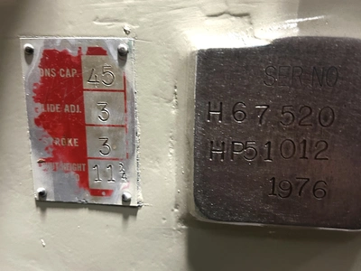 USED 1976 BLISS BLISS C-45 PRESS