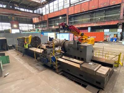 USED WALDRICH SIEGEN WWDK 80 - ROLL LATHE Ø 1900 X 7500 MM