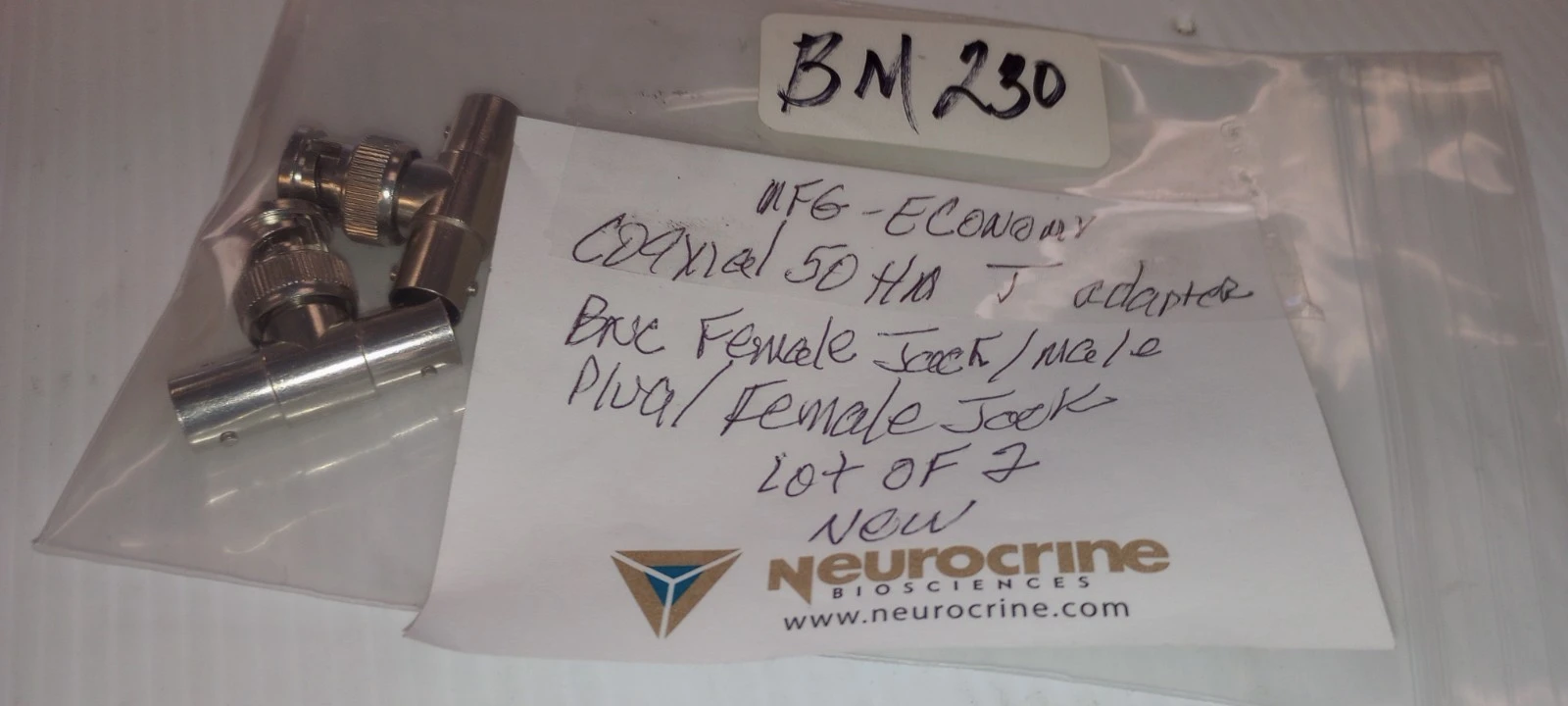New | in-Stock ECONOMY T BNC ADAPTER Coaxial 50 HMS Cable & Wire Arizona US | ASSET CONVERSION SPECIALISTS, INC. #1319443
