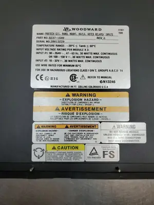Used Woodward 8237-1600 ProTech-GII Panel Mount Turbine Controller Automation Control (HMI) South Carolina US | Palmetto Automation #1512132