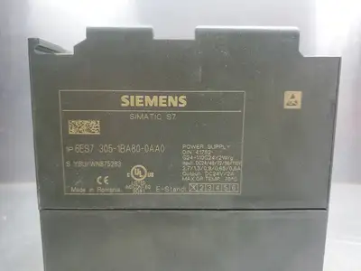 USED Siemens 6ES7305-1BA80-0AA0 Simatic S7 PLC Power Supply