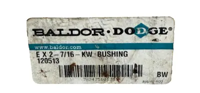 NEW BALDOR DODGE 120513 BUSHING EX 2-7/16-KW