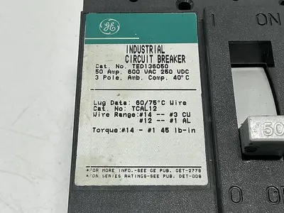 USED GENERAL ELECTRIC TED136050