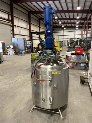 A-L Stainless 300L Fermentation & Transfer Reactor Vessel/Tank w/ Brawn Mixer