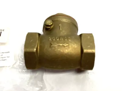 USED MSC, VALUE COLLECTION CHECK VALVE, 1" PIPE CHECK SWING, 4965302316JP