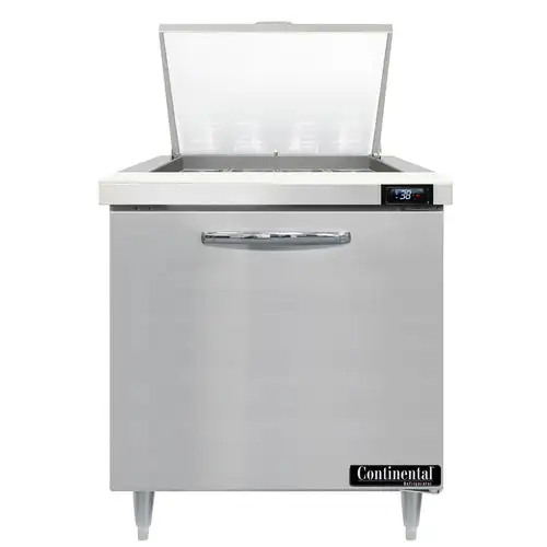 Continental D32N12M 32" Designer Line Sandwich/salad Prep Table W/ Refrigerated Base, 115v