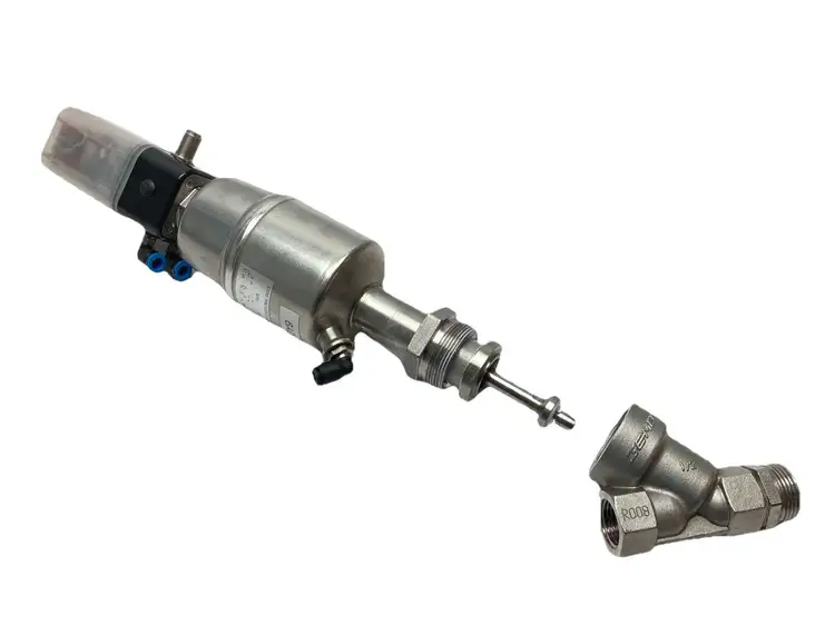 Used GEMU PNEUMATIC ANGLE SEAT GLOBE VALVE 88350177 Valves/Fittings Michigan US | Maverick Industrial Sales #1089044