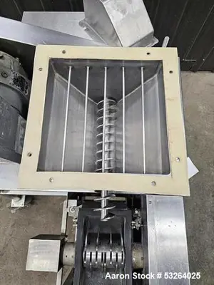Stainless Hammer Mill by Fitzpatrick – Screw Feeder, Mounted on Casters