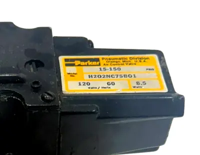 NEW PARKER H202NC75B01 PNEUMATIC SOLENOID VALVE 120-60