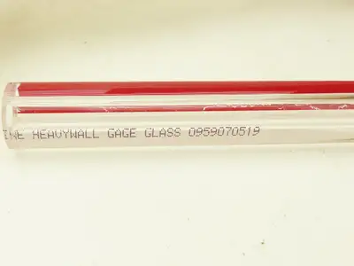 Duran 601-GG-034-2400 Redline HW Boiler Gage Glass 3/4"OD x 9-3/4" Long Lot of 8