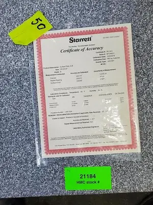 Used STARRETT _UNKNOWN_ Granite Surface Plates Pennsylvania US | Hildebrand Machinery Co. #1485898