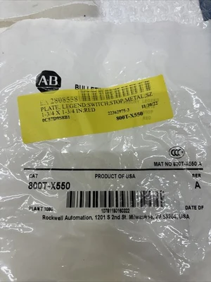 NEW ALLEN BRADLEY 800T-X550