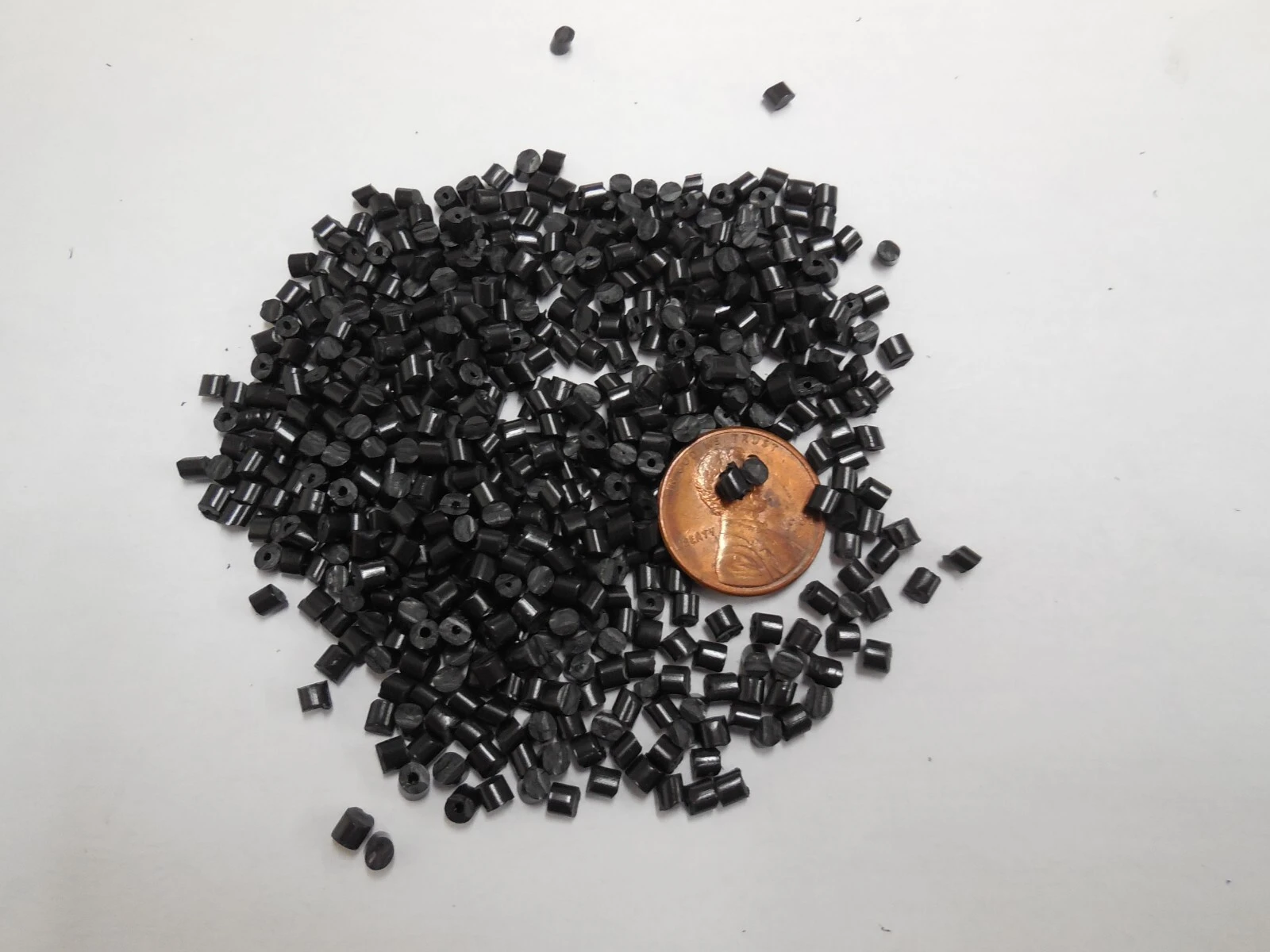 HIPS Plastic Pellets Polystyrene Resin Material Injection Molding Black 45 Lbs