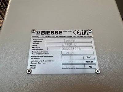 Used 2019 BIESSE "LIFTER L1" Stackers Florida US | MachineryMax #1462212