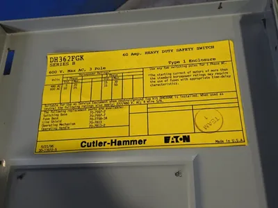 USED CUTLERHAMMER DH362FGK