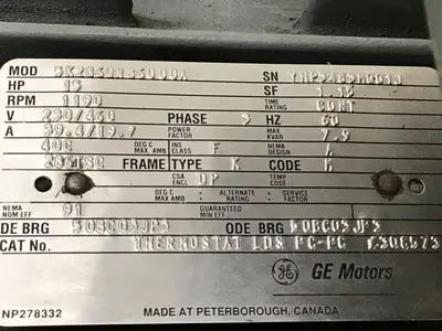USED GENERAL ELECTRIC 5K286QNB6000A