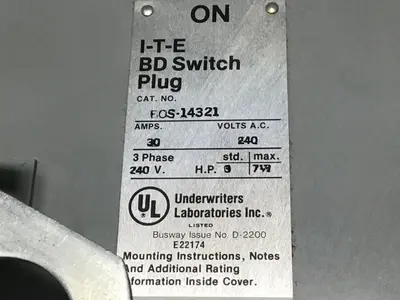 USED ITE SIEMENS BOS14321