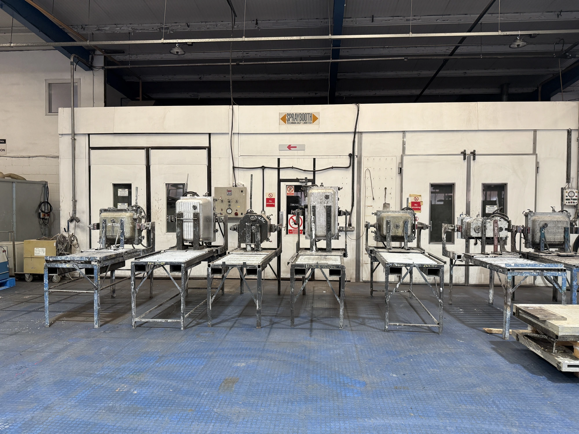 2 off 54m.Cu SprayBooth Technology 3.6m x 6m x 2.5m tall