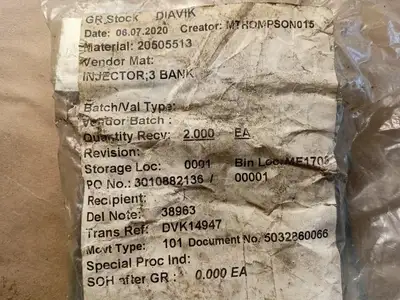 3 Bank Injector 20505513