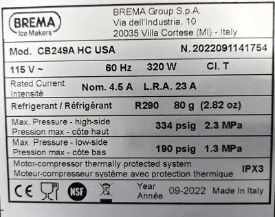 USED BRE,A CB249A HC