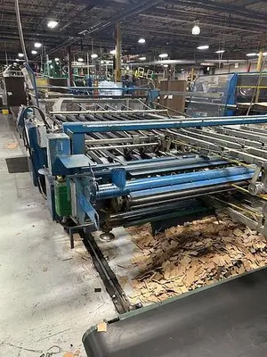 66" x 110" Mckinley 2 color Rotary Die Cutter