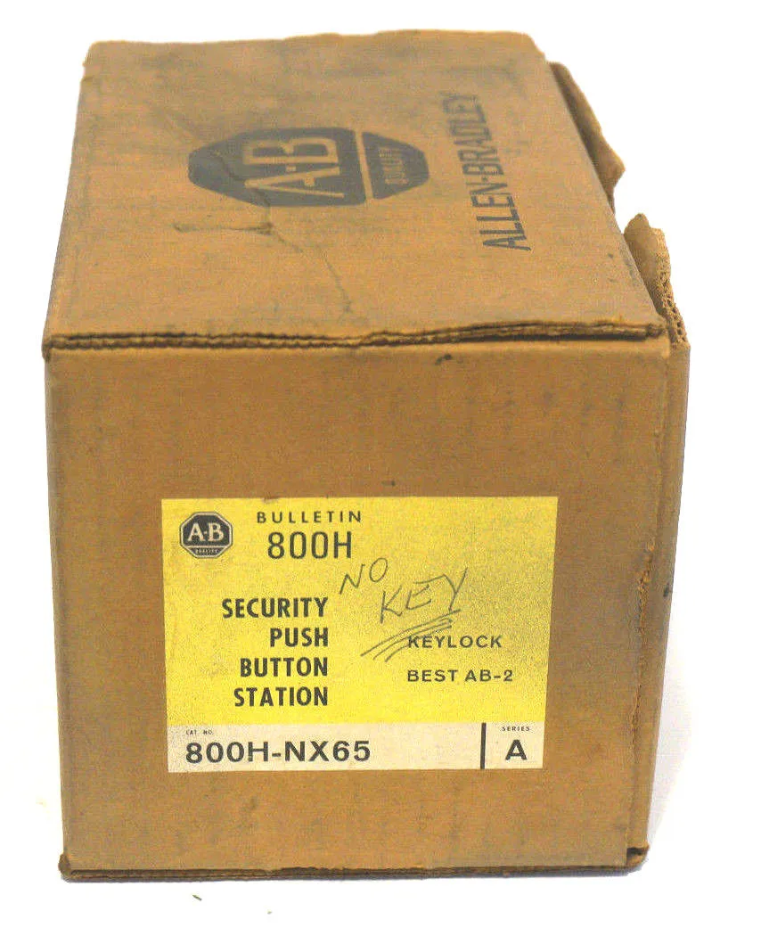 NEW ALLEN BRADLEY 800H-NX65 SER. A PUSHBUTTON STATION 800HNX65