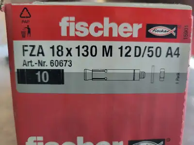 NEW FISCHER FZA 18X130 M12D/50A4