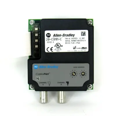 Allen Bradley 20-COMM-C Ser. B ControlNet Communication Adapter, 5V DC