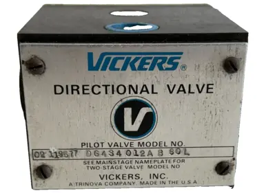NEW VICKERS DG4S4-012A-B-60L HYDRAULIC DIRECTIONAL PILOT VALVE W/868982 SOLENOID