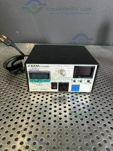 Used J-KEM SCIENTIFIC 210 TIMER TEMPERATURE CONTROLLER 120 VAC, 1200 WATTS Temperature Controls | Equipment Lab #486474