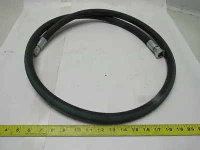 Kuri Tec A4143S Medium Pressure 1/2" ID Paint Fluid Transfer Hose 6' W/Fittings