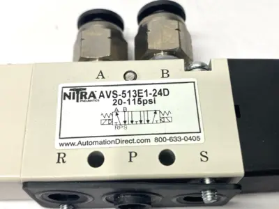 Used Automation Direct NITRA Pneumatic Double Solenoid Valve 24VDC 2.5W Solenoid Valves Michigan US | Maverick Industrial Sales #1393283