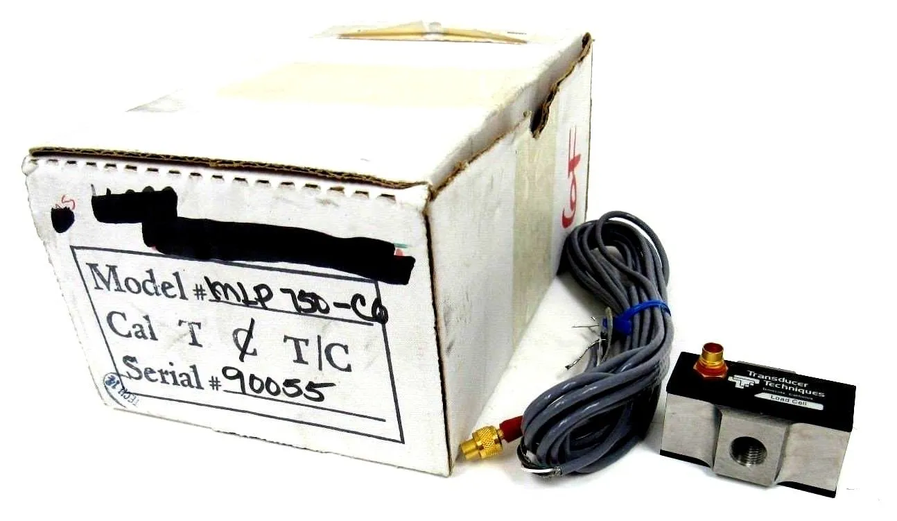 NEW TRANSDUCER TECHNIQUES MLP-750-C0 LOAD CELL SENSOR MLP750C0 750 LBS