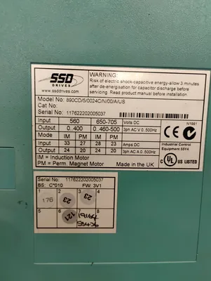 Parker 890CD/5/0024C/N/00/A/US Electrical/PLC/Automation | ESS Industrial Equipment Sales (7)