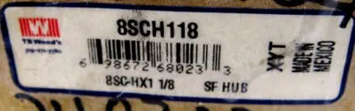 NEW TB WOODS 8SCH118 SF COUPLING HUB 8SC-HX1 1/8
