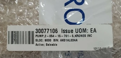 NEW KRONES 2-054-15-701-5