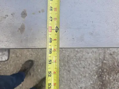 USED CAST IRON 8' X 4' LAYOUT TABLE