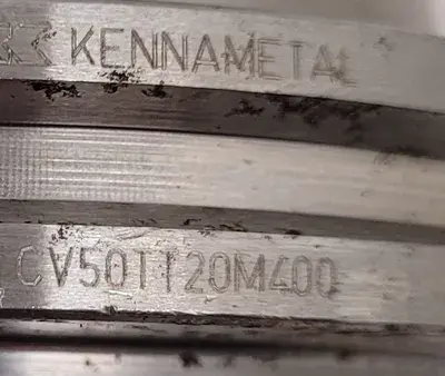 USED KENNAMETAL CV50TT20M400