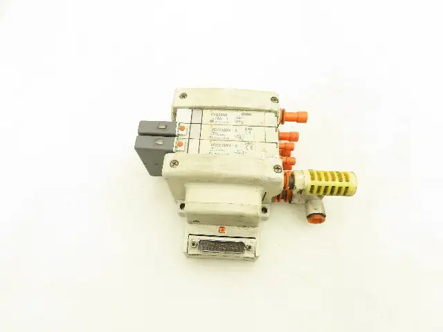 SMC VQC2100N-5 Pneumatic 3-Station Manifold 5/2 Solenoid Valves 24VDC
