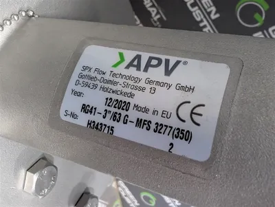 3" APV SPX M38BP821840 Regulating Valve RG41-3"/63 G-MFS 3277 (350) New NIB