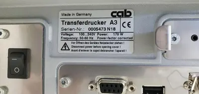 CAB A3 DIRECT THERMAL TRANSFER PRINTER