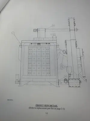 36" X 72" GOFF MODEL #3672D SPINNER HANGER SHOT BLAST CLEANING SYSTEM, NEW 2006: STOCK #22470
