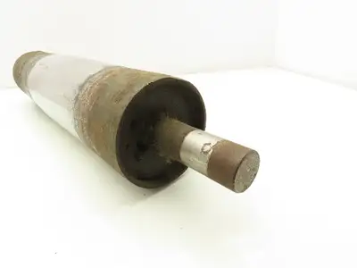 Belt Conveyor Crowned Tail Pulley 4" Dia x 18" Width 1-3/16" Shaft Dia