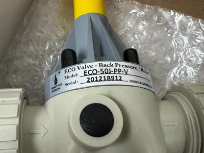 NEW ECO VALVE ECO-50J-PP-V PRESSURE RELIEF VALVE 1/2" 15DN