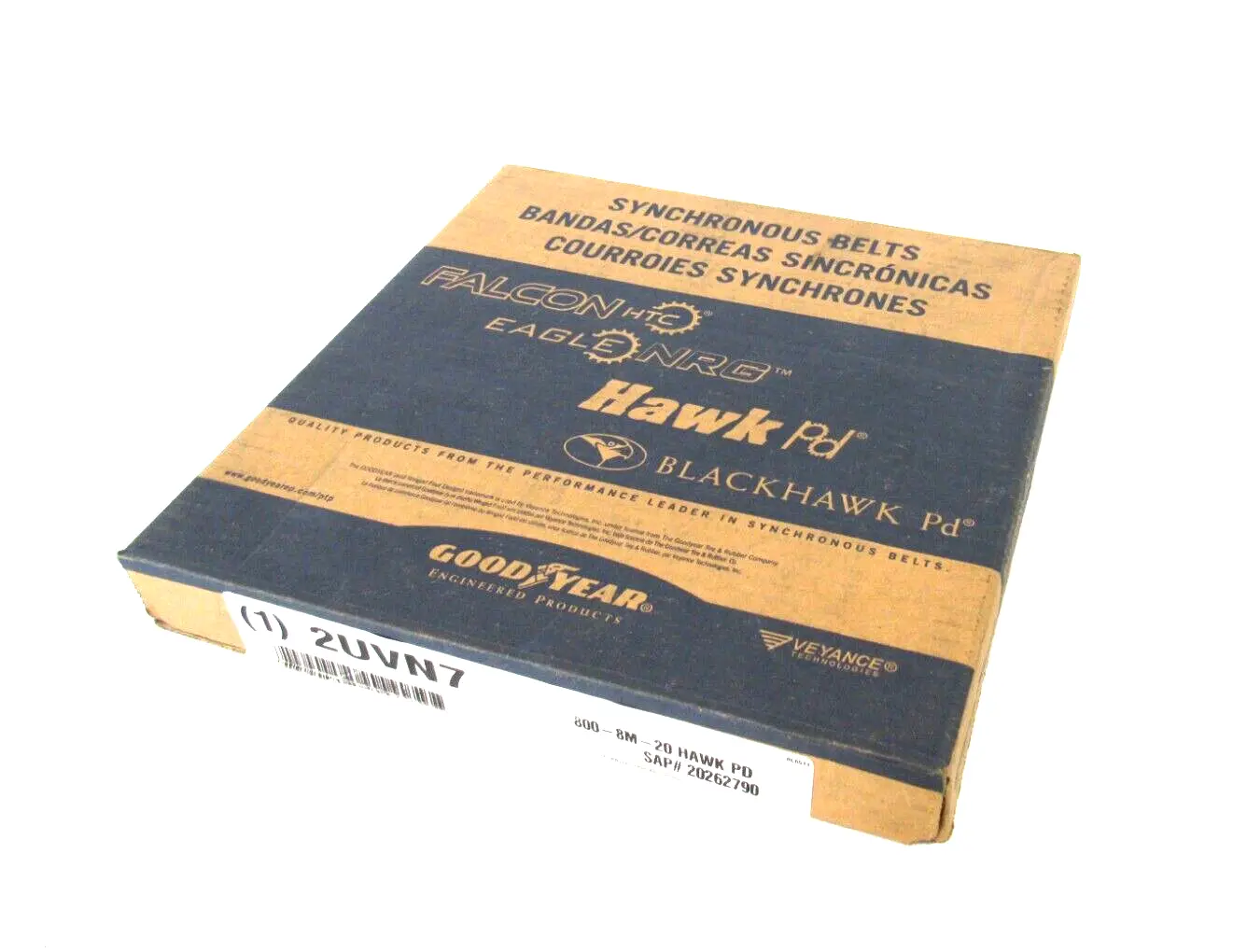 NEW GOODYEAR 800-8M-20 HAWK PD TIMING BELT 8008M20