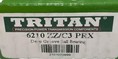 NEW TRITAN 6210 ZZC3 PRX DEEP GROOVE BALL BEARING 6210ZZC3PRX