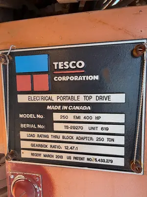 Used TESCO _UNKNOWN_ Drill Rigs Oklahoma US | Oil The Woodlands Group #1500997